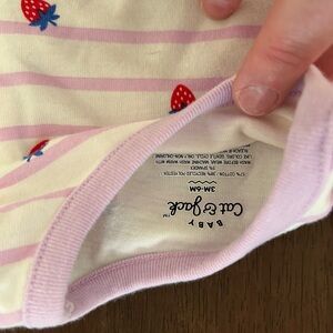 Cat & Jack Pink and White Striped One Piece